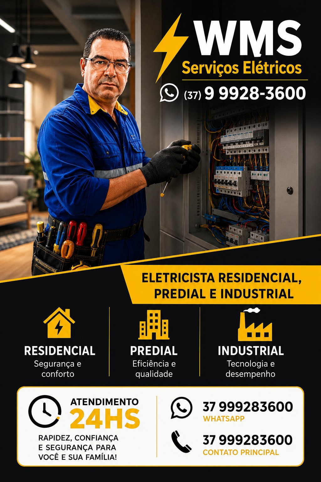 WMS Serviços Elétricos — eletricista residencial, predial e industrial